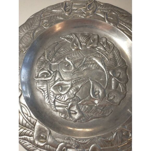 Vintage 1990 Arthur Court Calla Lilies Serving Platter Tray - Picture 2 of 5